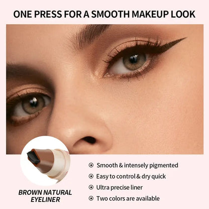 🔥LAST DAY SALE 49% OFF 🥇BUY 1 GET 1 FREE- New Foldable Eyeliner Stamp for Perfect Wings✨
