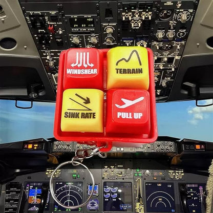 ✈Pilot Alert Keychain – EGPWS Sound Simulator | Authentic for the Aviation Fans