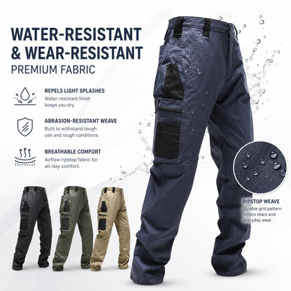 Men’s Multi-Pocket Tactical Work Pants