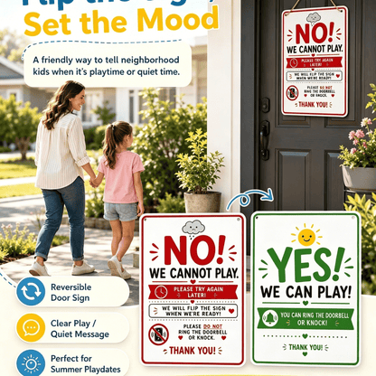 Summer Sanity Door Sign – The Mom‐Approved Boundary for Endless Neighborhood Knockers ☀️🚪😂