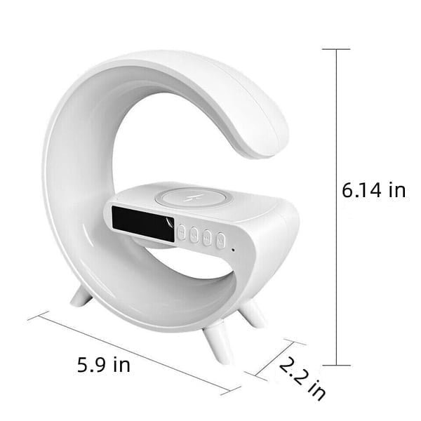 🔥Last Day 49% OFF👍Multifunctional Bluetooth Speaker-Colorful Atmosphere Light Wireless Charging and Clock All-in-one Machine
