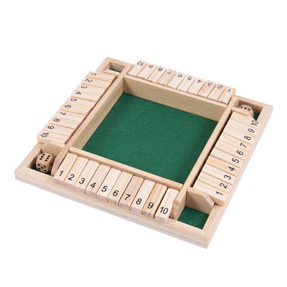 🔥Last Day 49% OFF✨SHUT THE BOX-WOODEN DICE BOARD GAME