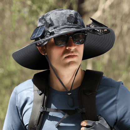 🔥Last Day 50% OFF -Ultralight Solar Fan Sun Hat – Lighter Than a Baseball!⚾(Only 11oz)