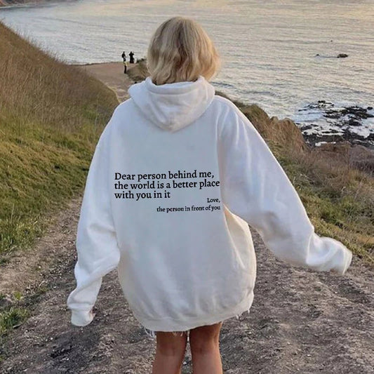 🔥LAST WEEK SALE 49% OFF✨'Dear Person Behind Me' Sweatshirt🥳