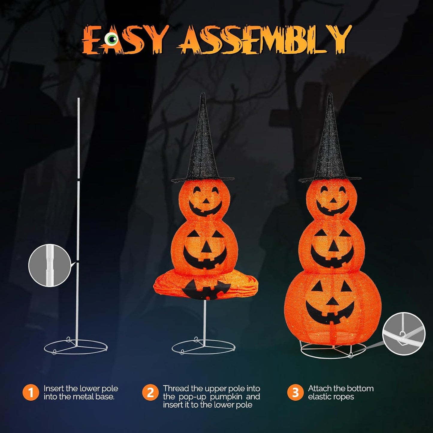 Halloween Must-Have🎃Collapsible Pumpkin Decorations – Reusable Easy Storage & Festive Vibe!