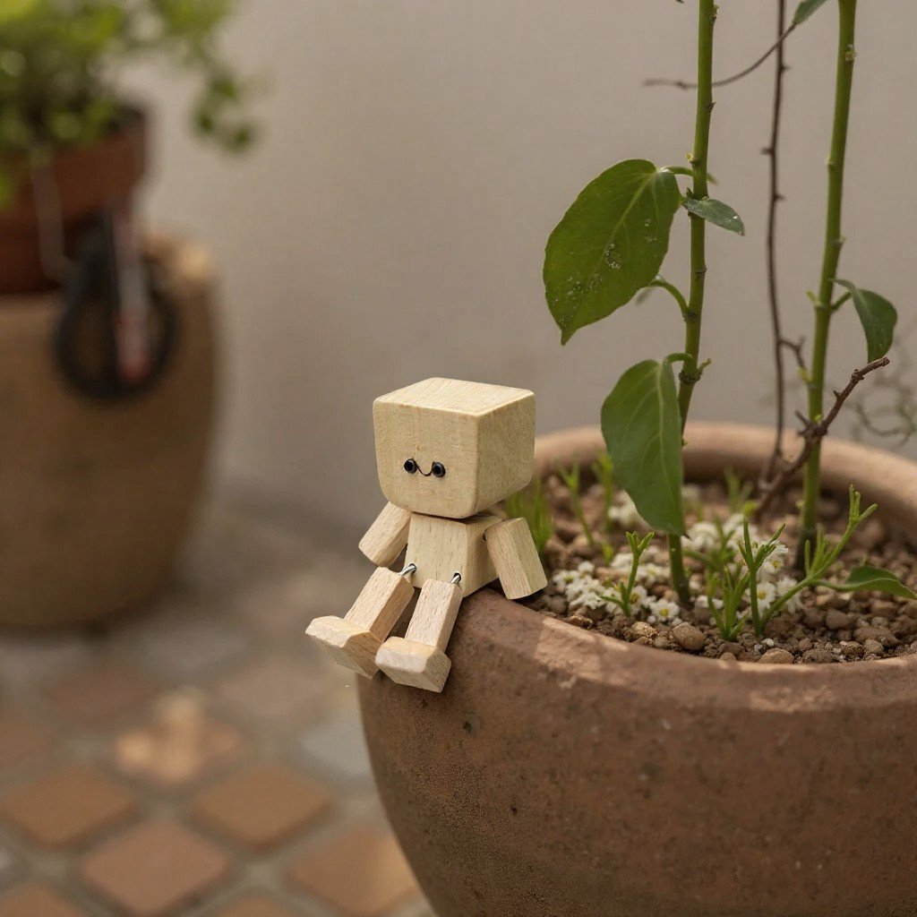 🎁Last Day 50% OFF🔥Handmade Charming Little Wooden Figure That Sways with 12PCS Magnetic Expressions