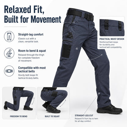 Men’s Multi-Pocket Tactical Work Pants