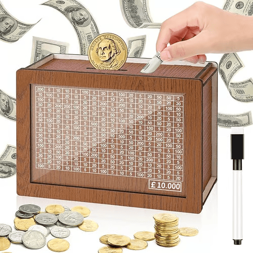 Hot Sale 49% OFF🎁Cash Vault Wooden Savings Box