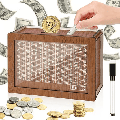 Hot Sale 49% OFF🎁Cash Vault Wooden Savings Box