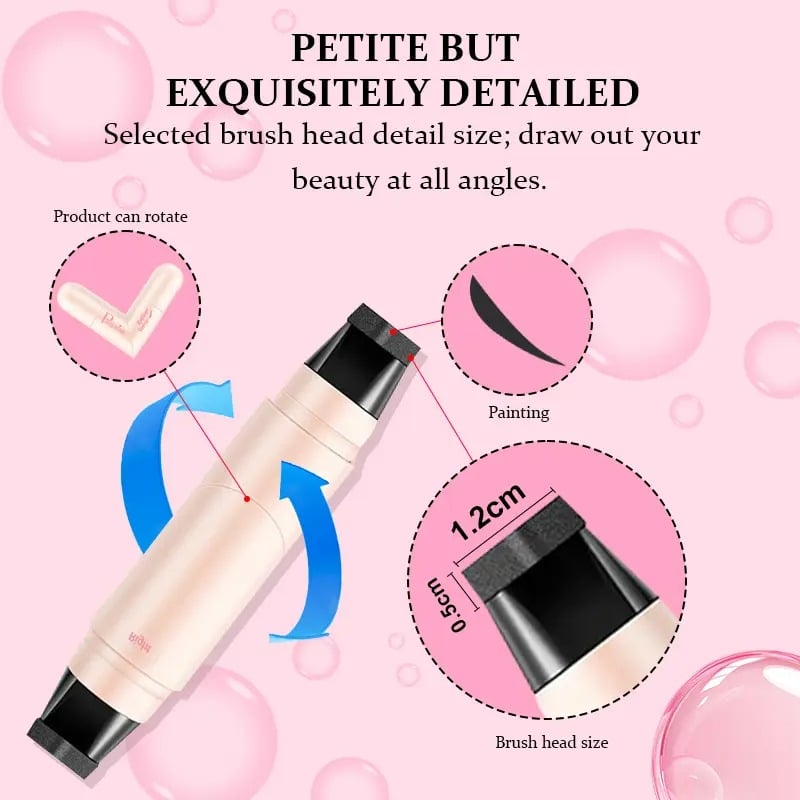 🎁Last Day Buy 1 Get 1 Free💖Rotating Eyeliner Stamp Pen – Dual-Head Design with Wing Stamp