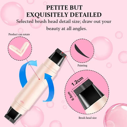 🎁Last Day Buy 1 Get 1 Free💖Rotating Eyeliner Stamp Pen – Dual-Head Design with Wing Stamp