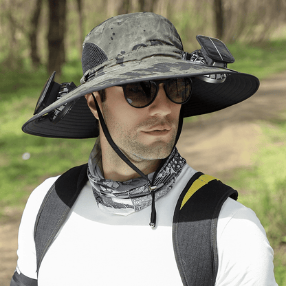 🔥Last Day 50% OFF -Ultralight Solar Fan Sun Hat – Lighter Than a Baseball!⚾(Only 11oz)