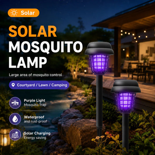 🏠Summer Essentials🦟Solar-Powered UV Mosquito Killer Lamp