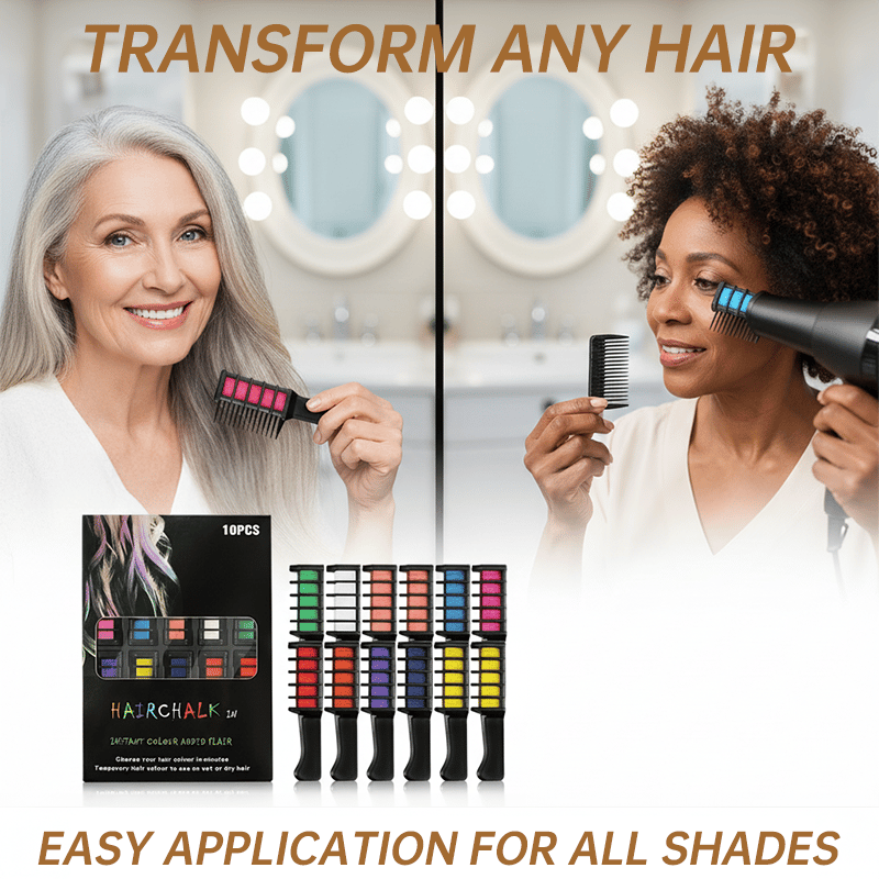 🔥LAST DAY PROMOTION SAVE 49%-Festive Fun Hair Chalk Combs