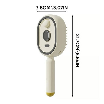 3-in-1 Electric Mist Detangling Brush for Frizz & Scalp Massage