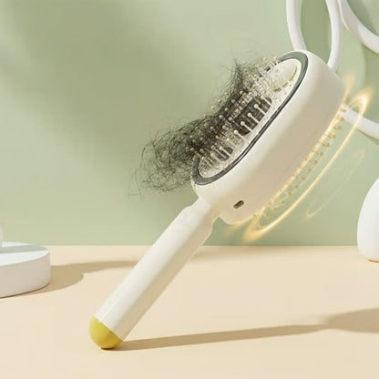 3-in-1 Electric Mist Detangling Brush for Frizz & Scalp Massage