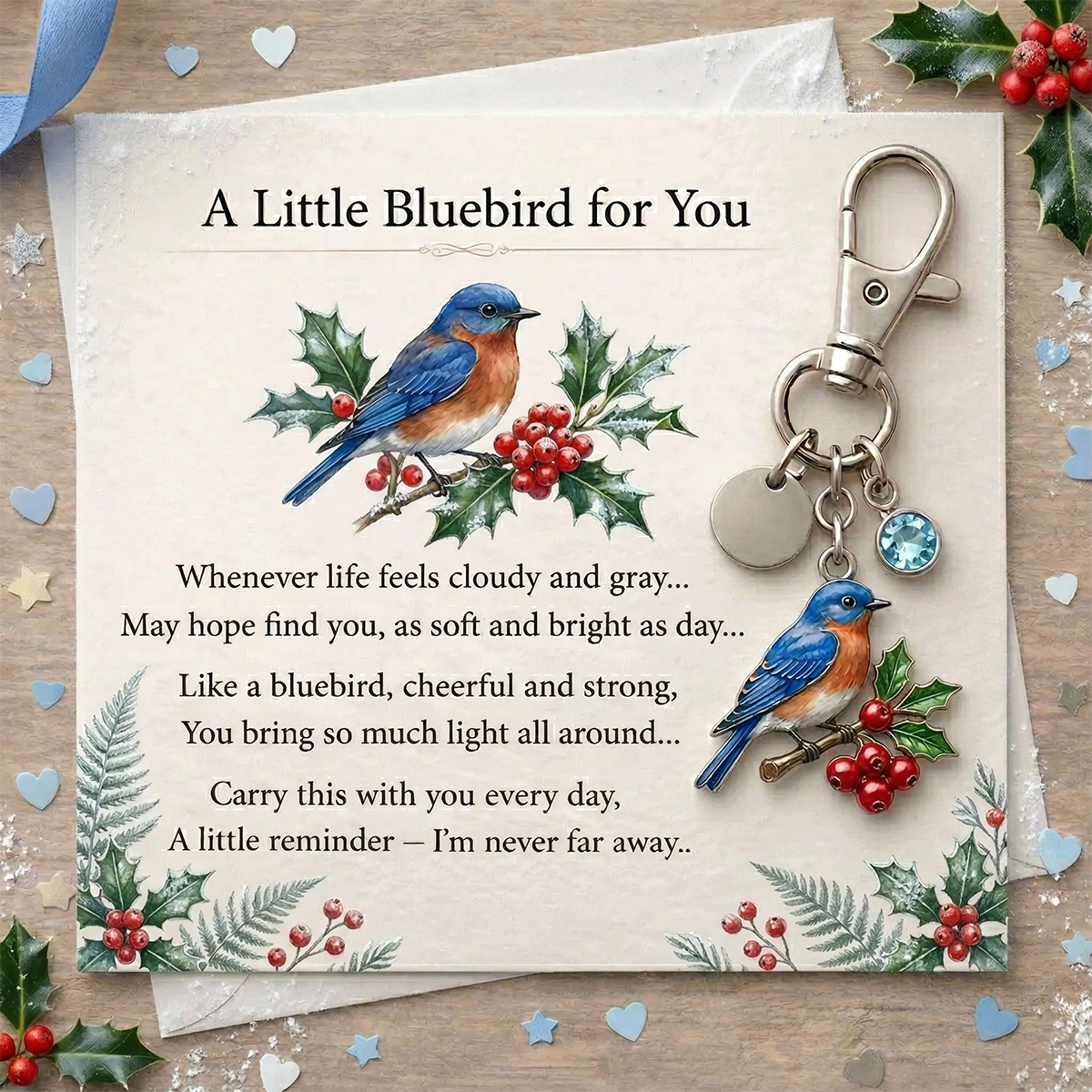 A Little Hummingbird for You keychain-A Meaningful Mother’s Day Gift Filled with Love & Comfort