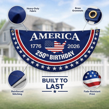 Flash Sale 60% OFF⭐Veteran Made - USA 250 YEARS COMMEMORATIVE BANNER