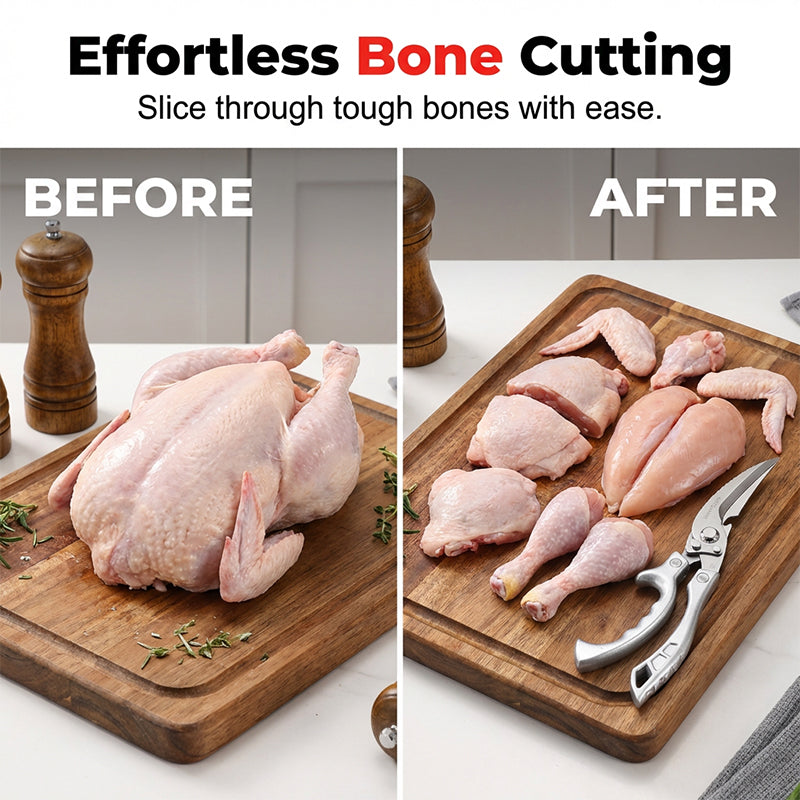 Multi-Functional Heavy-Duty Kitchen Scissors