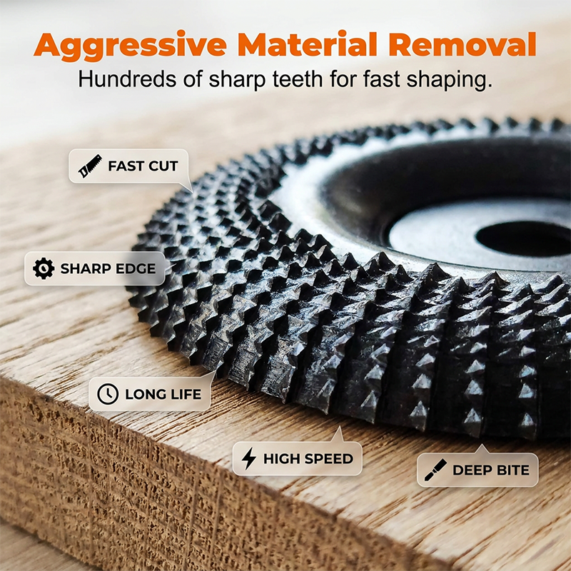 Angle Grinder Shaping Disc for Woodworking