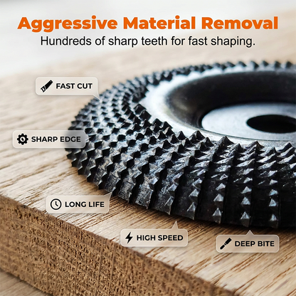 Angle Grinder Shaping Disc for Woodworking