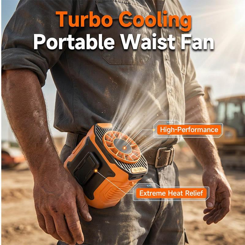 Portable Waist Clip Fan with Neck Strap