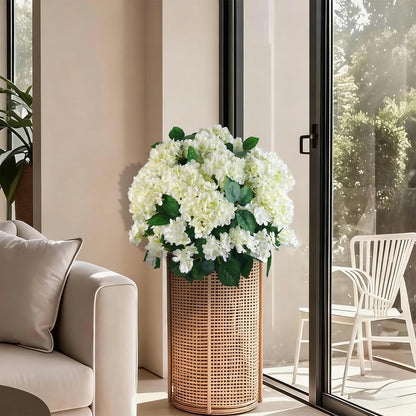 🔥Last Day 70% OFF🔥Artificial Outdoor Hydrangea Flowers With Basket- UV resistant, Waterproof, Windproof