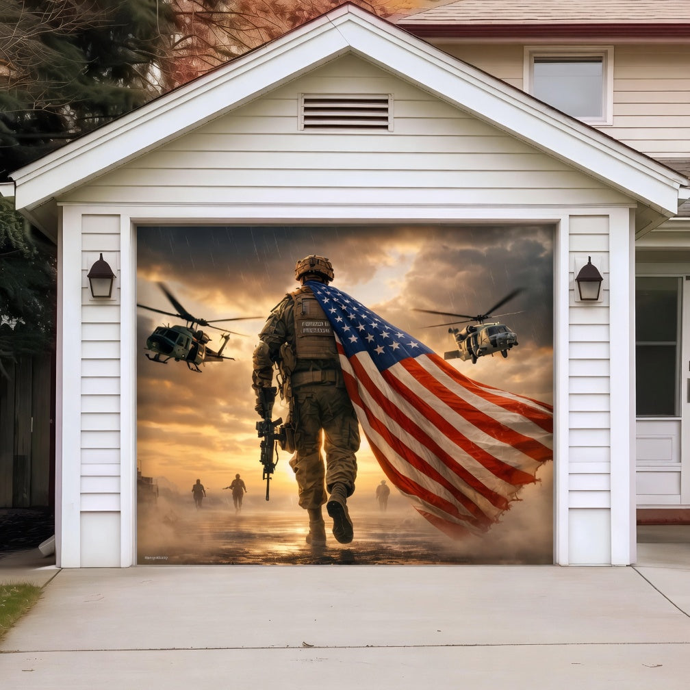 America's 250th Anniversary|Patriotic Garage Door Cover