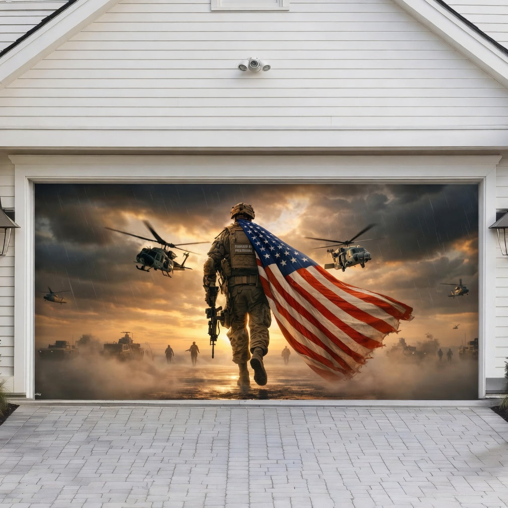 America's 250th Anniversary|Patriotic Garage Door Cover